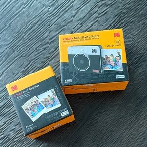 Kodak Mini Shot 3 Retro Instant Camera with one cartridge